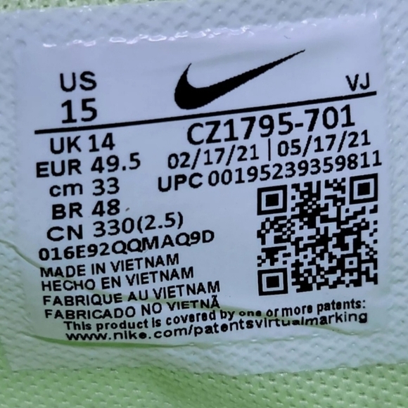 NIKE Zoom Rival XC 5 Track & Field Running Shoe Cleat CZ1795-701 Men\'s US 15 NEW main image 9